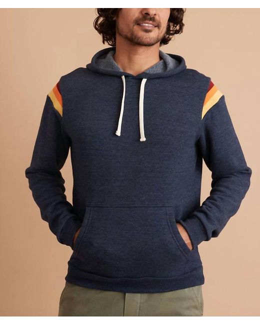 Marine Layer Blue Banks Pullover Hoodie I for men