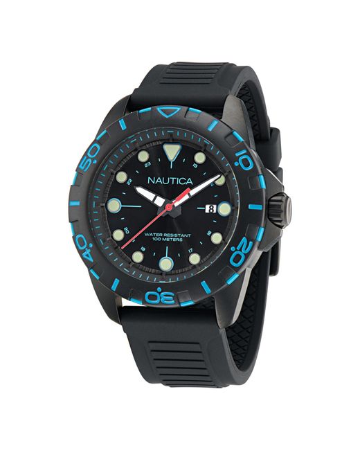 Nautica Multicolor Nsr Silicone Quartz Analog Watch for men
