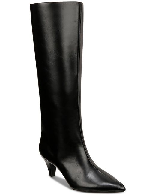 Alfani Red Kaiaa Faux Leather Kitten Heel Knee-High Boots