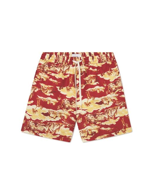 Les Deux Red Stan Ruins Aop Shorts 2.0 for men