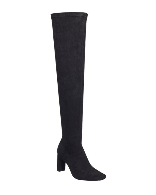 French Connection Black Charli Stretch Boot