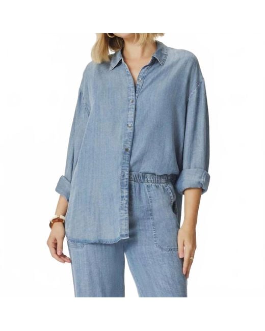 Splendid Blue Button Down Long Sleeve Shirt