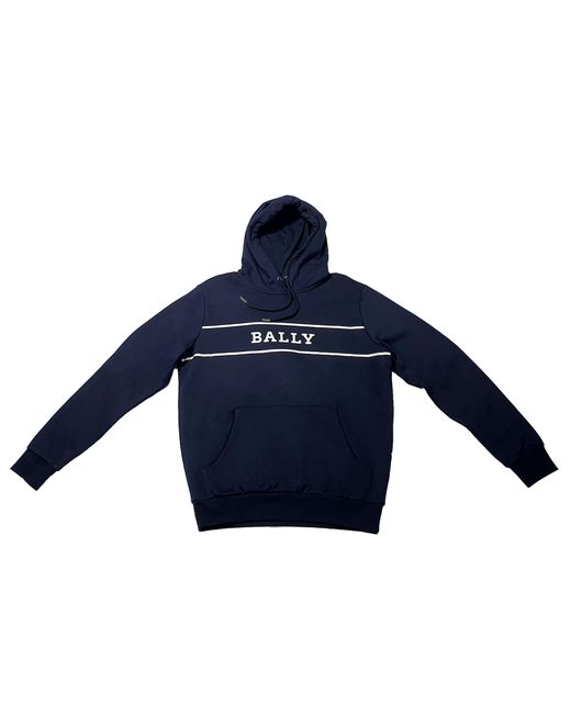 Bally Blue 6234331 Navy Hooded Sweatshirt Size M