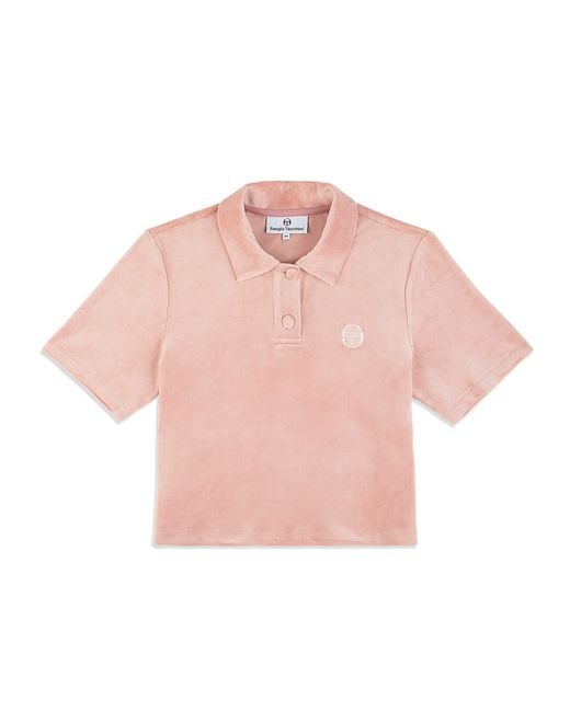Sergio Tacchini Pink Adele Velour Polo