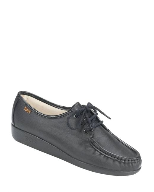 SAS Gray Siesta Lace Up Loafer - Wide