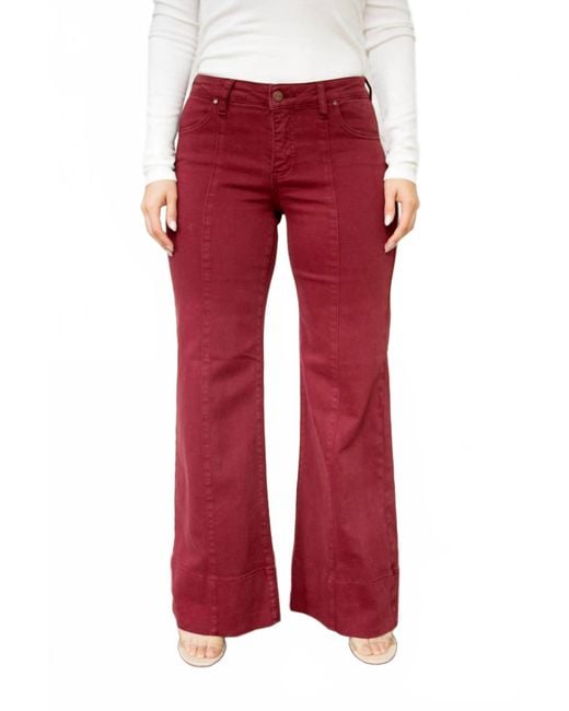 Risen Red Cabernet Chic Jeans