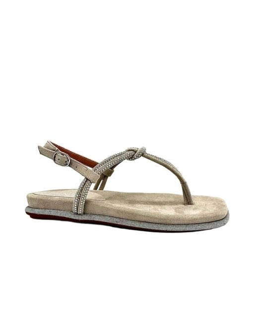 Exe' Metallic Gla4008 Flat Sandal