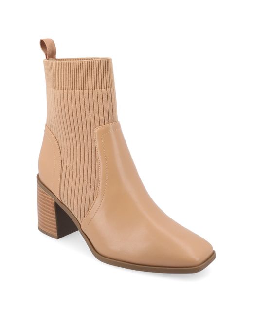 Journee Collection Natural Collection Tru Comfort Foam Wide Width Harlowe Booties