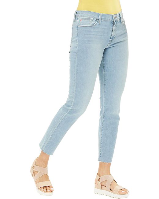 Hudson Blue Natalie Mid-rise Straight Leg Ankle Jeans