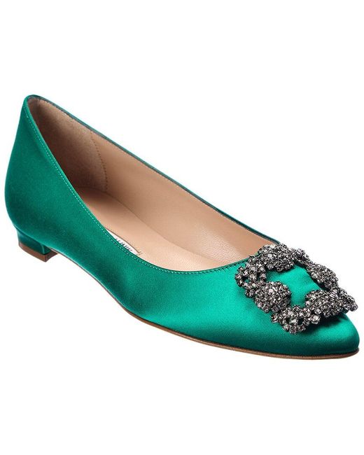 manolo blahnik hangisi blue satin