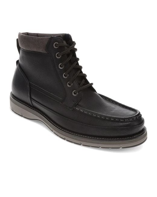 Dockers Black Thames Casual Lace Up Moc Toe Boot for men