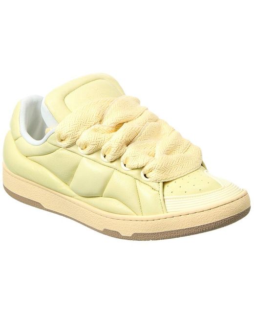 Lanvin Metallic Basses Curb Xl Leather Sneaker for men