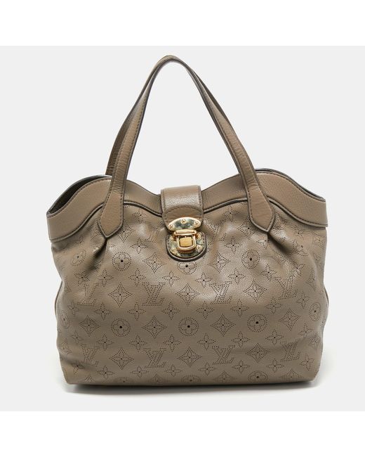 Louis Vuitton Natural Taupe Monogram Mahina Leather Cirrus Pm Bag