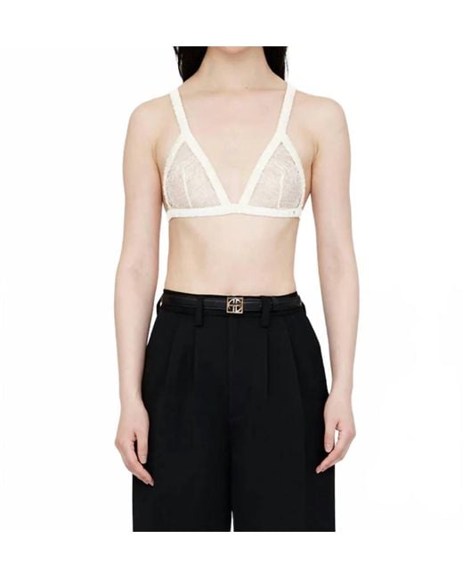 Anine Bing Black Lorel Bra