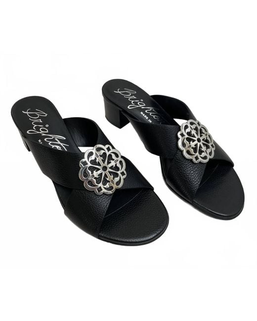 Brighton Black Alison Block Heel Sandals