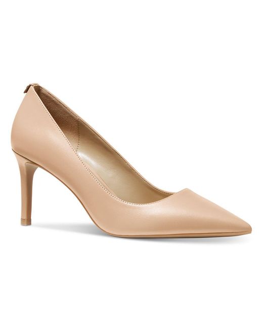 MICHAEL Michael Kors Natural Leather Pointed Toe Pumps