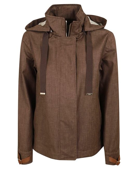 Herno Brown Padded Jacket Giacca