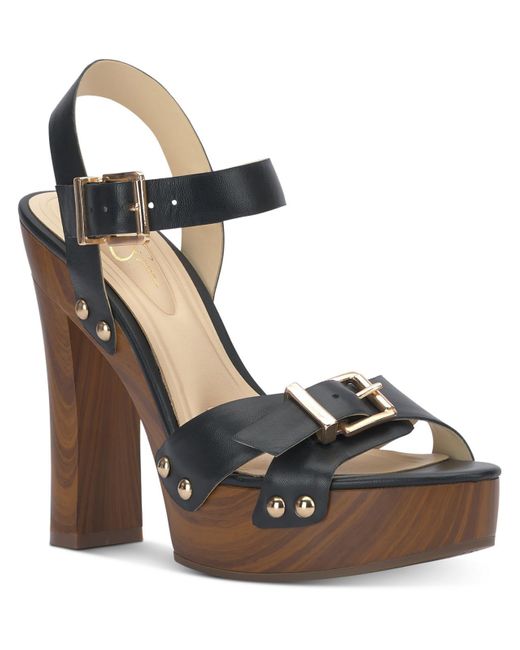 Jessica Simpson Metallic Therisa Leather Platform Heels