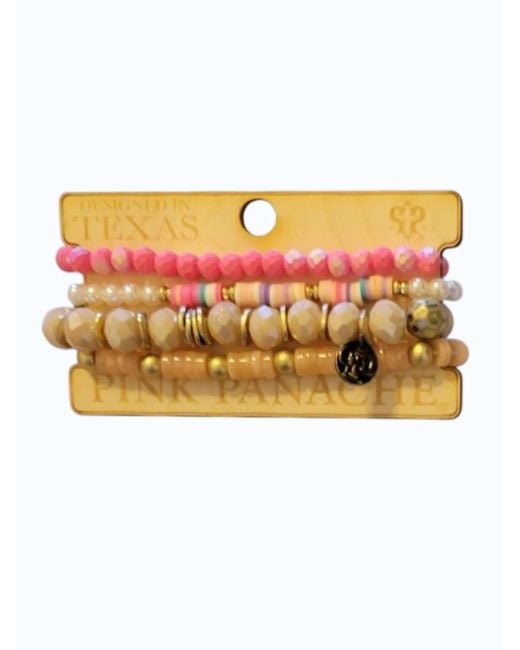Pink Panache Multicolor Stretch Stack Bracelet Set