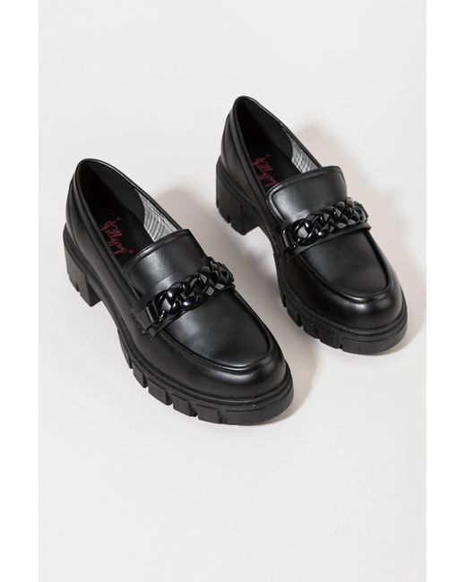 Jellypop Black Una Chunky Chain Loafer