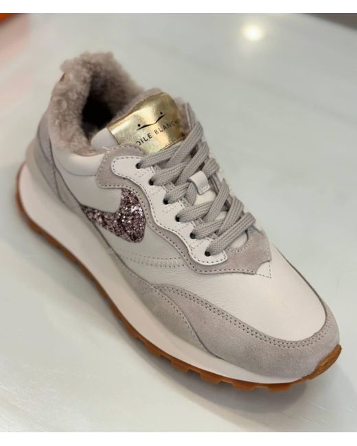 Voile Blanche Metallic Qwark Fur Lined Sneaker