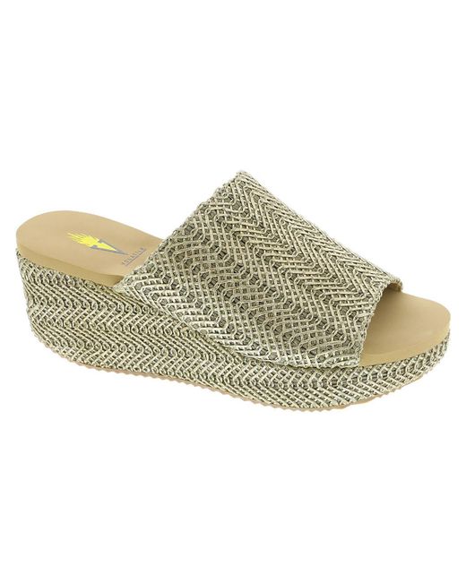 Styling Volatile Platform Volatile Canteen Woven Casual Platform Sandals in Brown | Lyst