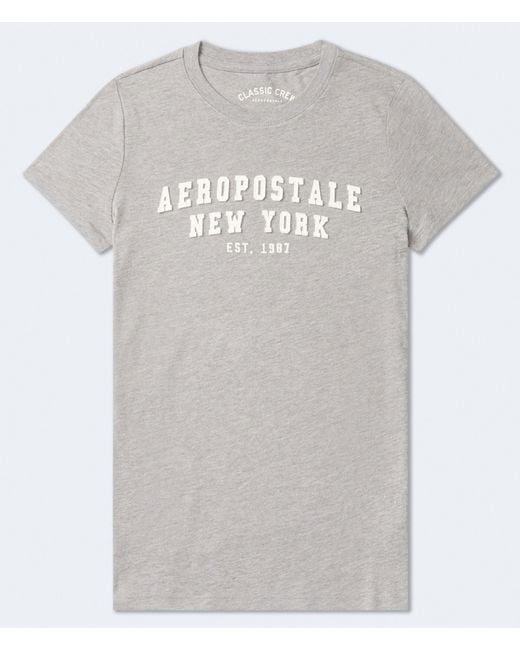 Aéropostale White Arch Appliqué Graphic Tee