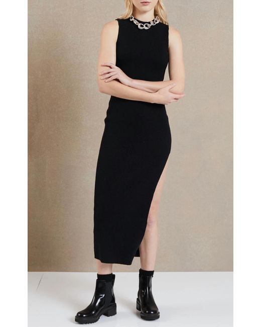 Bec & Bridge Black Anouk Knit Midi Dress