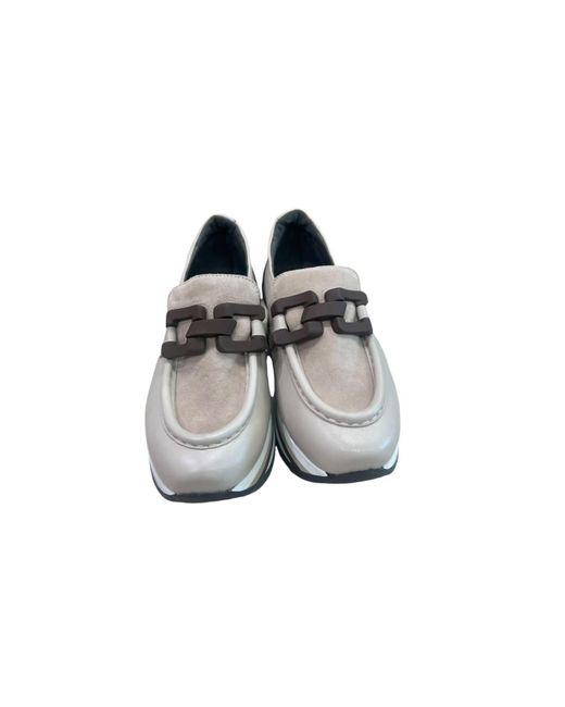 Softwaves Gray Cathy Loafers