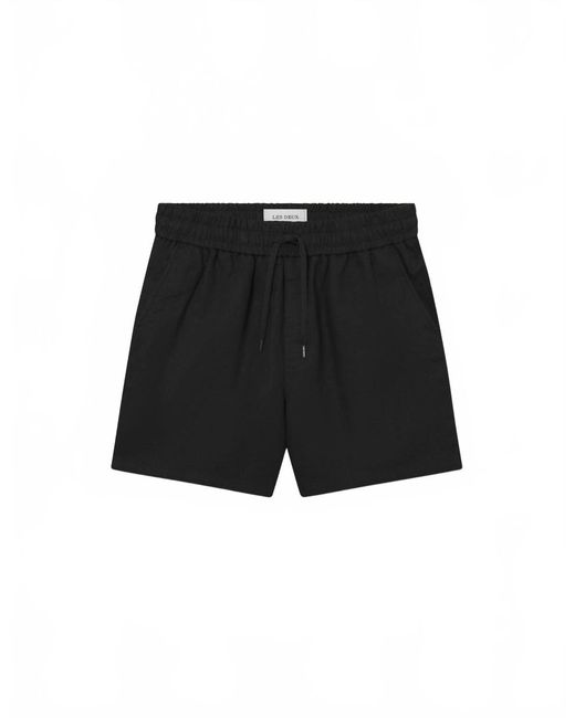 Les Deux Black Otto Linen Shorts for men