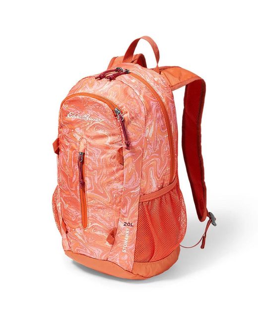 Eddie Bauer Red Stowaway Packable 20l Daypack Backpack - Plus Size
