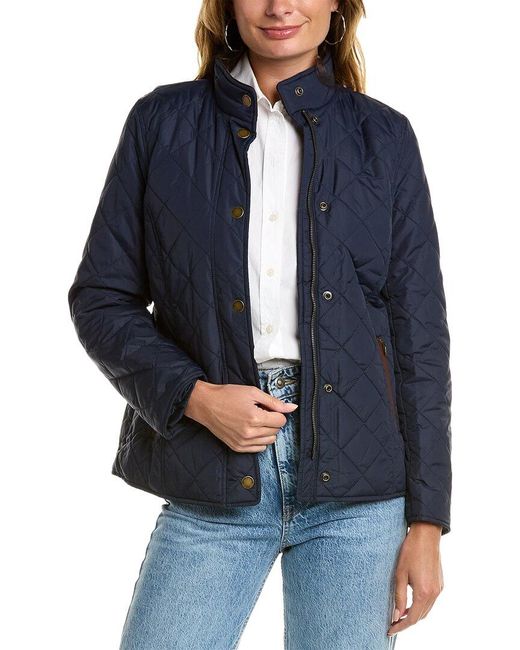 Brooks Brothers Blue Quilted Puffer Jacket