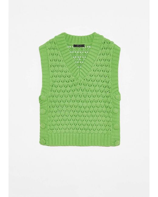 DELUC Green Beckmann Knitted Vest