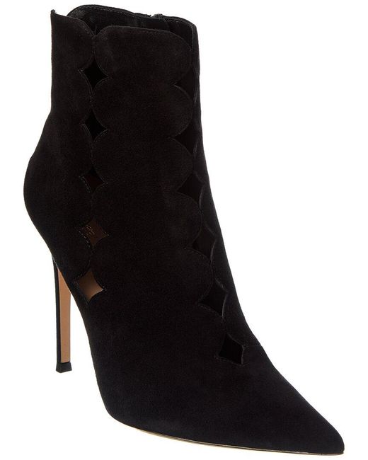 Gianvito Rossi Black Ariana 105 Suede Boot