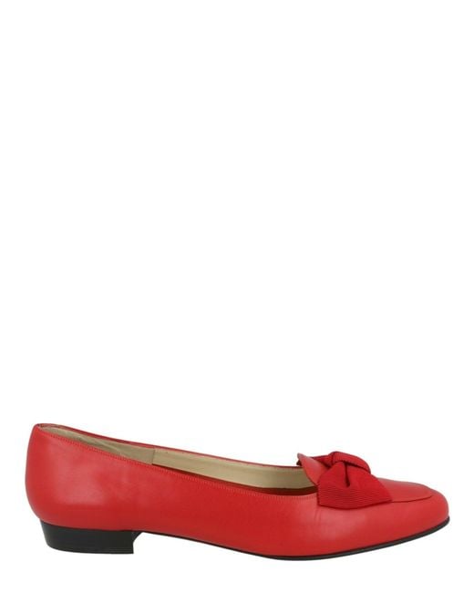 Ferragamo Red Lali Archive Limited Edition 1980's Ballet Shoes