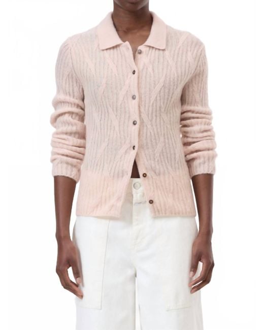 Closed Natural Collar Cardigan