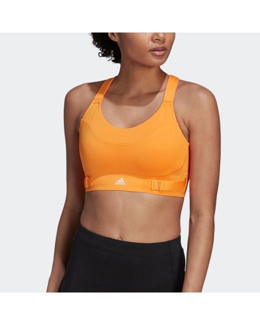 Adidas Neon Orange and Black Sports Bra - Small/Medium – Zoehify