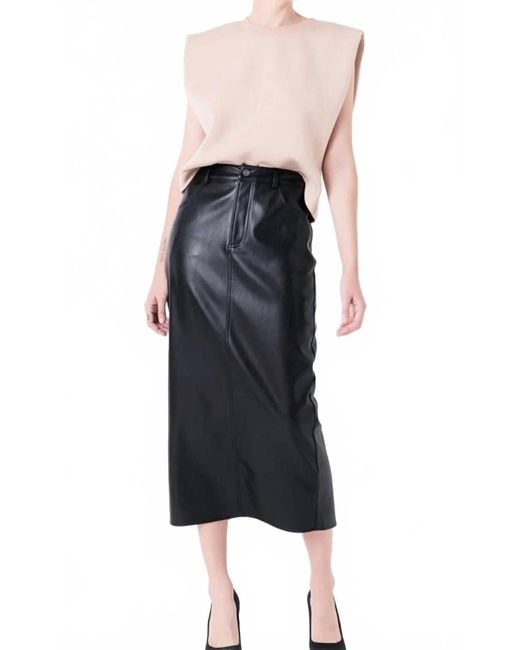 Grey Lab Black Soft Basic Top