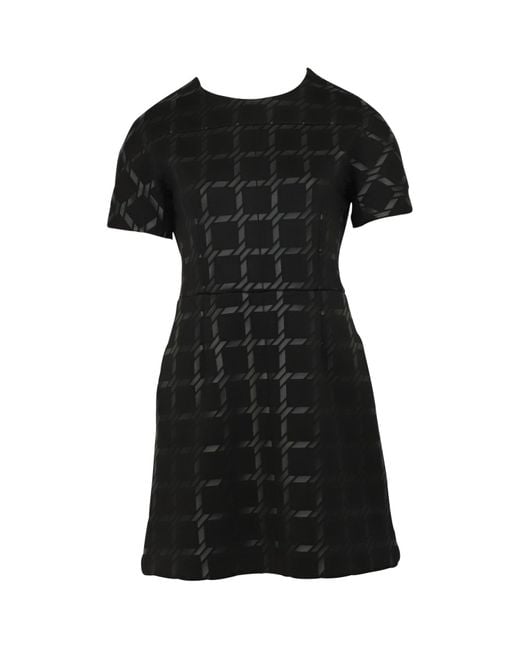 Alexander Wang Black Buffalo Plaid Dress