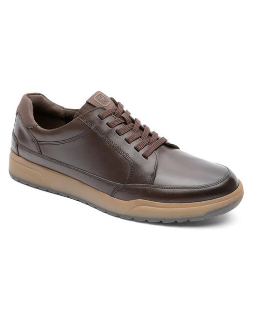 Rockport Brown Bronson Leather Lace-up Casual And Fashion Sneakers for men