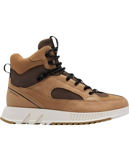 Sorel Brown Mac Hill Lite Trace Waterproof Sneaker Boots for men