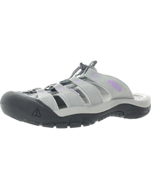 Keen Gray Strappy Slide Sandals