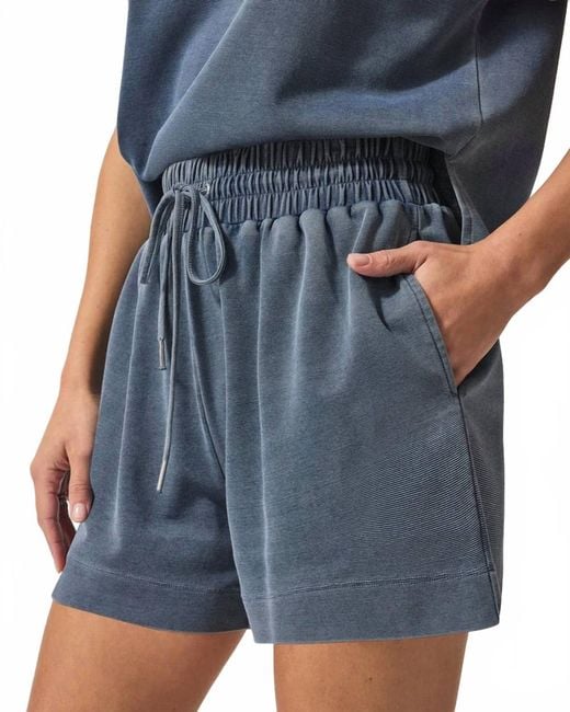 Splendid Blue High Rise Drawstring Shorts