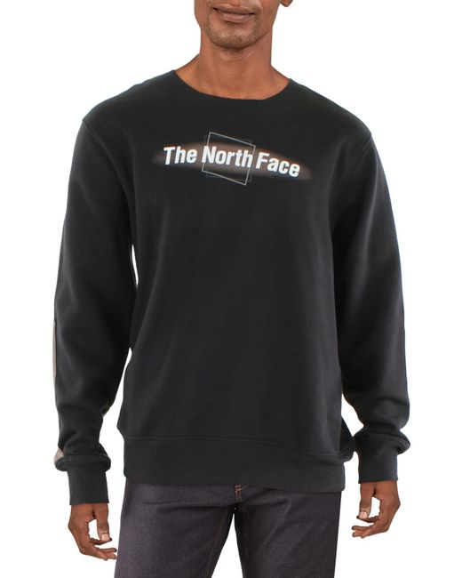 The North Face Black Crewneck Graphic Sweatshirt for men