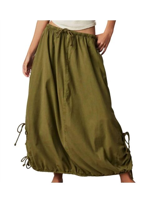 Free People Green Picture Perfect Parachute Skirt