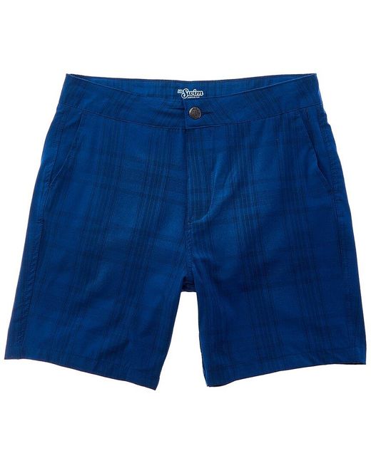 Mr. Swim Blue Tonal Hybrid Short for men