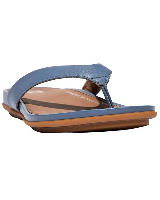Fitflop Blue Gracie Leather Sandal