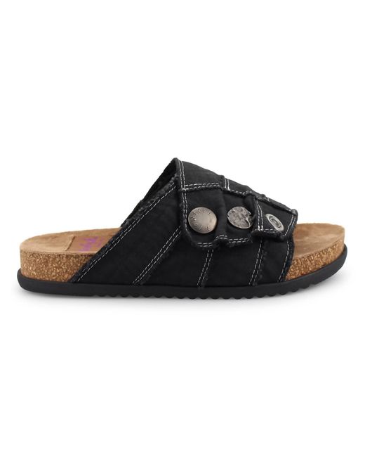 Blowfish Black Fomo Slide Sandals