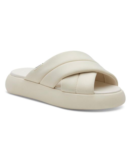 TOMS Natural Alpargata Mallow Crossover Warm Lifestyle Platform Sandals
