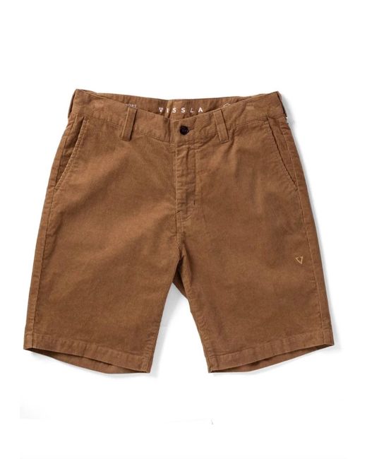Vissla Brown Creators Port Cord Short for men
